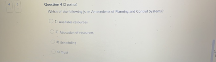 Solved Question 4 (2 points) Which of the following is an | Chegg.com