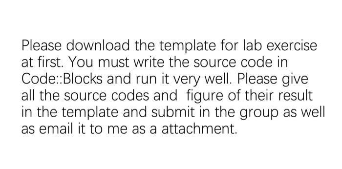 Please download the template for lab exercise at | Chegg.com