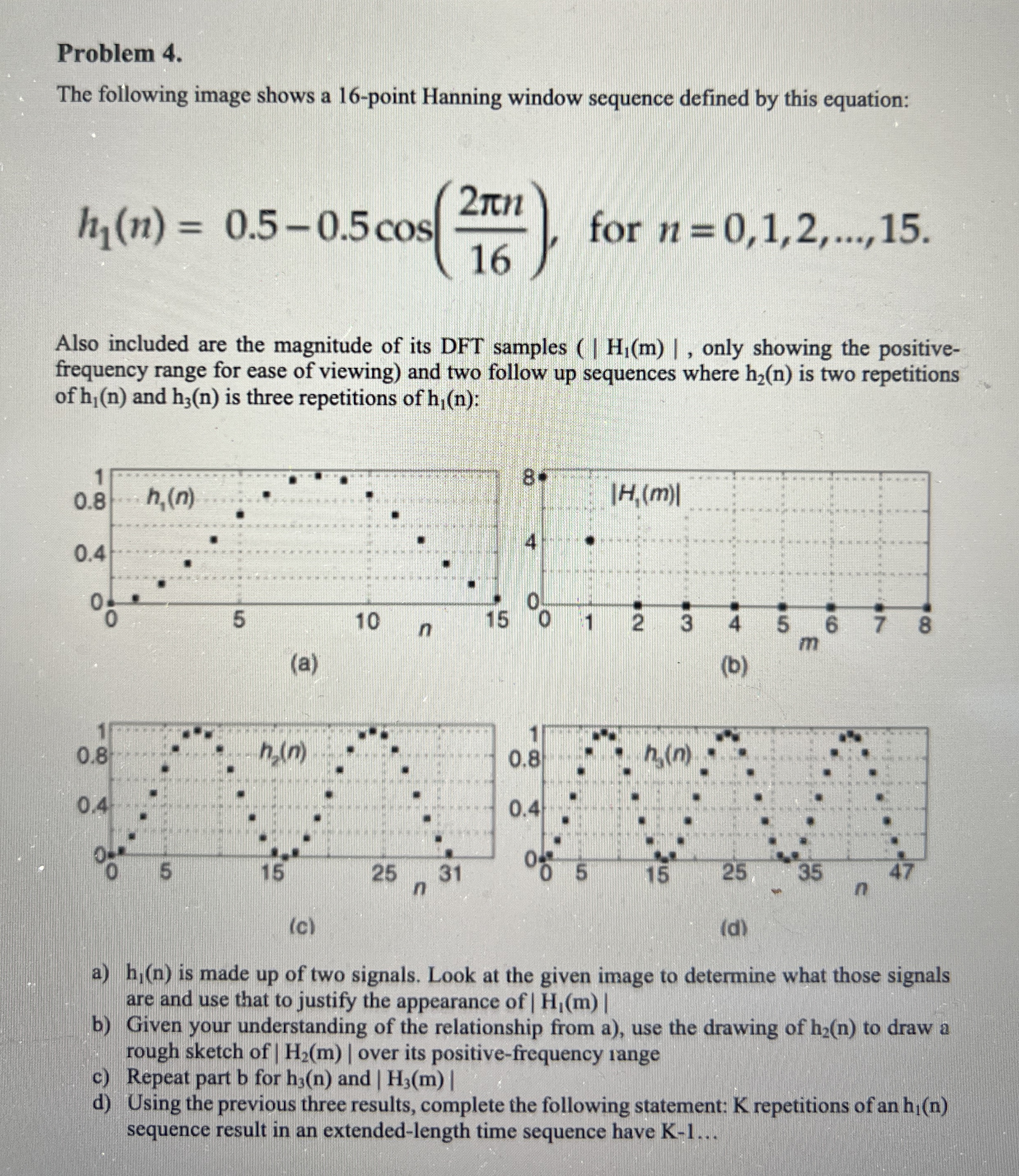 Solved Problem 4.The following image shows a 16-point | Chegg.com