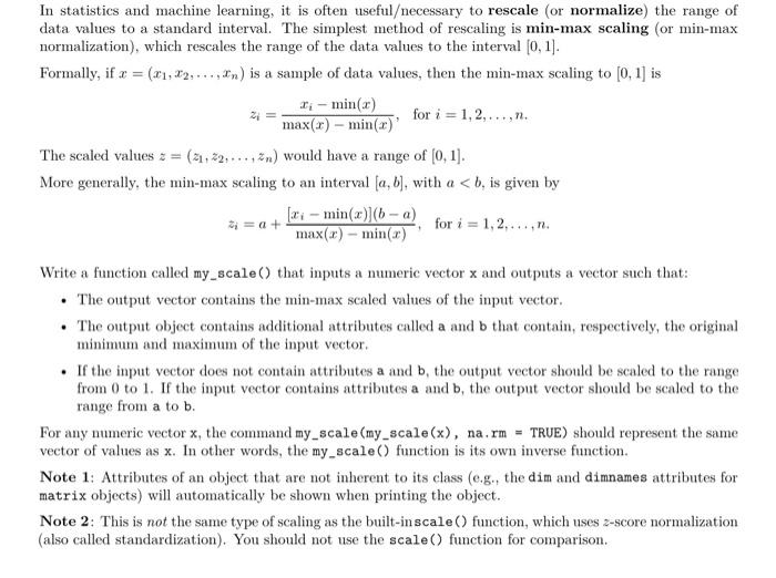 Solved In statistics and machine learning, it is often | Chegg.com
