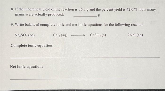 Solved 5 Complete And Balance The Following Chemical 5356