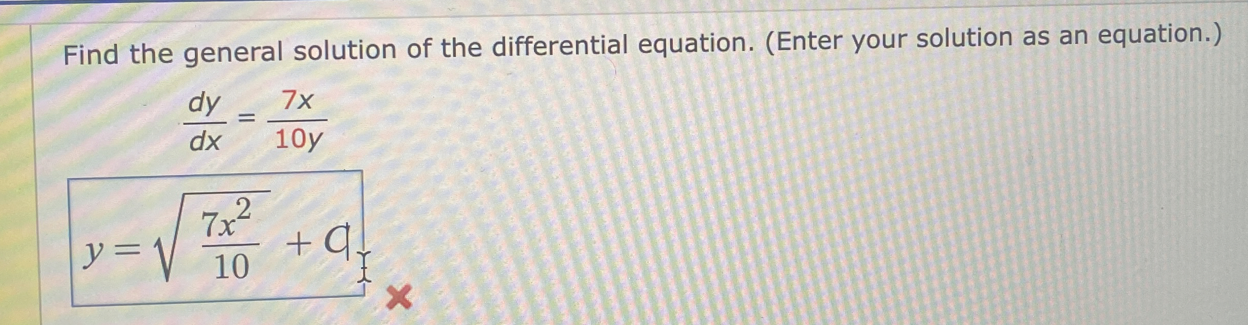 Solved Find the general solution of the differential | Chegg.com