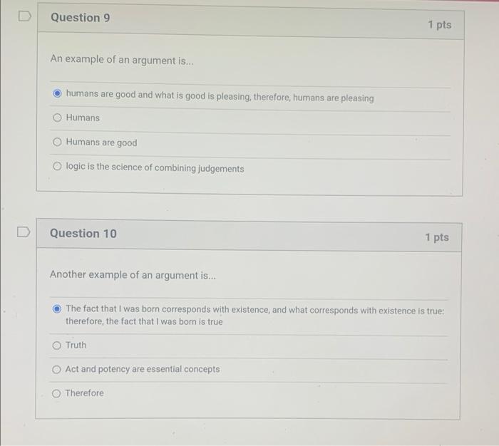 Solved 1 pts D Question 1 Logic is... the science of | Chegg.com