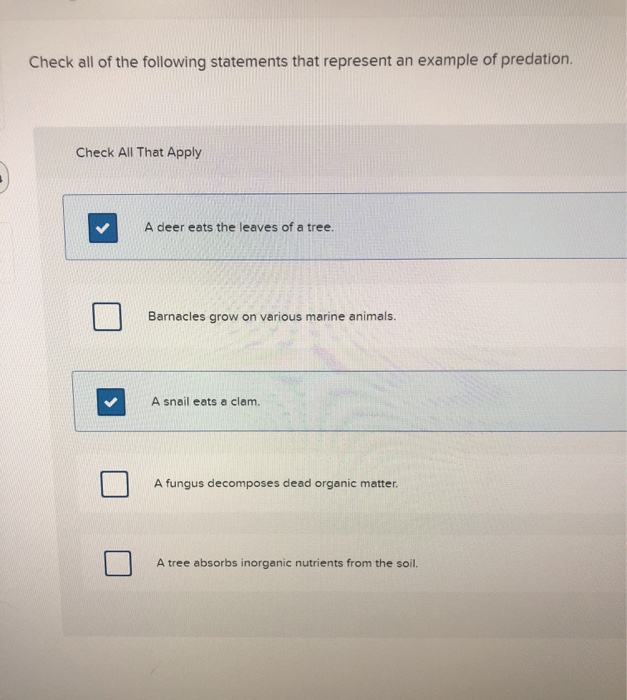 Solved Check all of the following statements that represent | Chegg.com