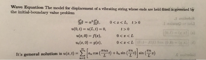 Solved Heat Equation: Find a formal solution to the given | Chegg.com