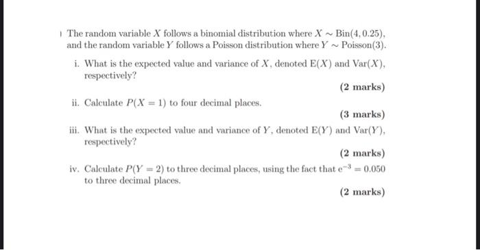 Solved The Random Variable X Follows A Binomial Distribution | Chegg.com