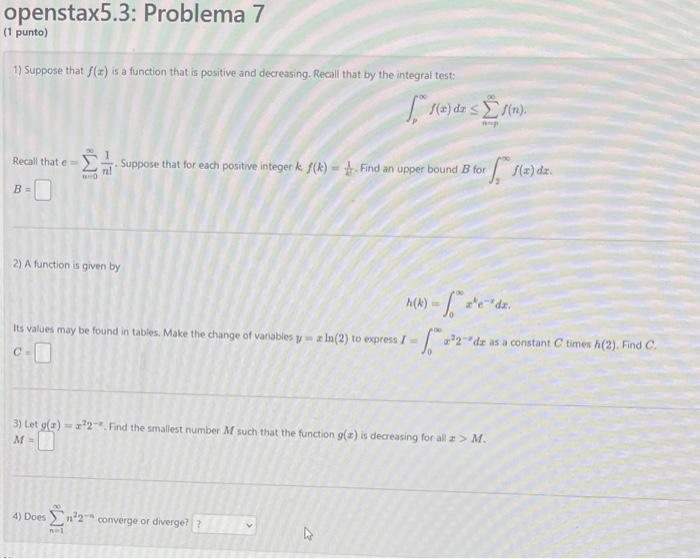 Solved 1) Suppose that f(x) is a function that is positive | Chegg.com