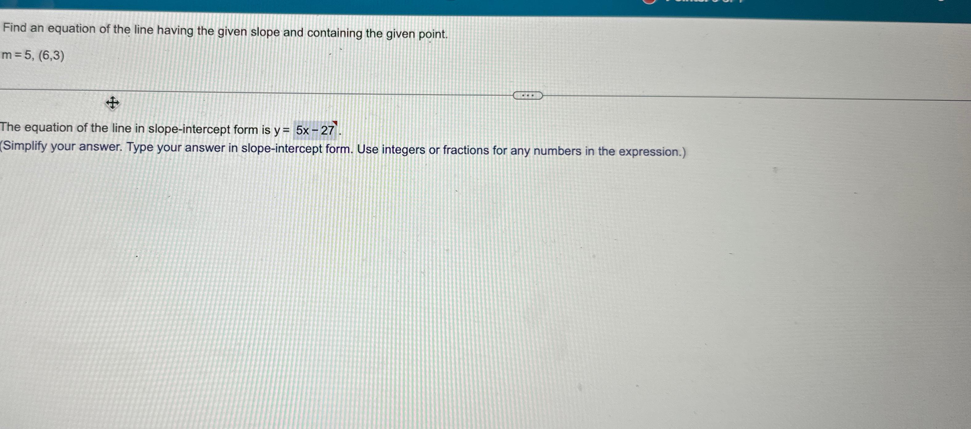 how to find slope of line given equation