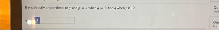 if q is directly proportional to p 1 2