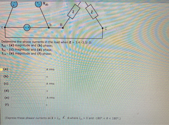 Solved Problem 12.5-3 The balanced circuit shown in Figure | Chegg.com