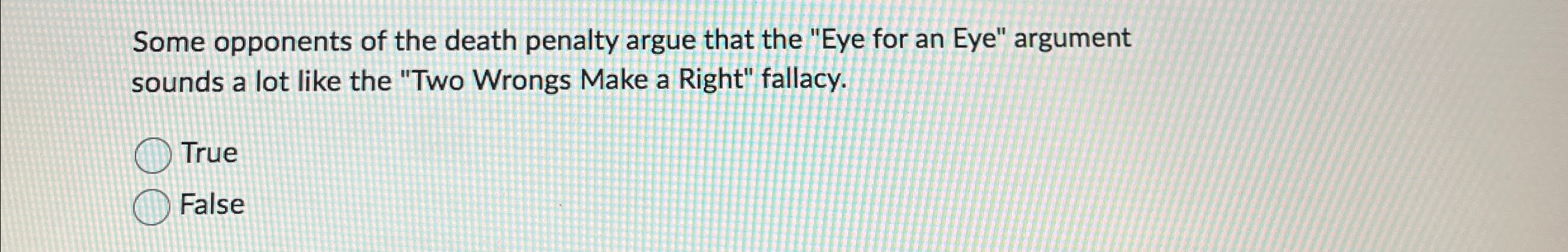 Solved Some Opponents Of The Death Penalty Argue That The | Chegg.com