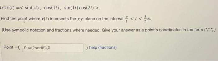 Solved The function r(t) traces a circle. Determine the | Chegg.com