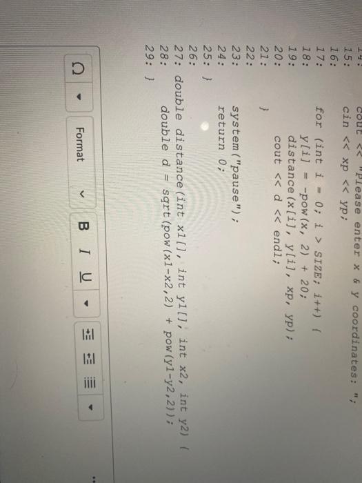 Solved The following code has multiple syntax/logical errors | Chegg.com