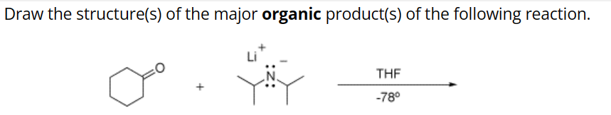 Solved Draw The Structure(s) ﻿of The Major Organic 