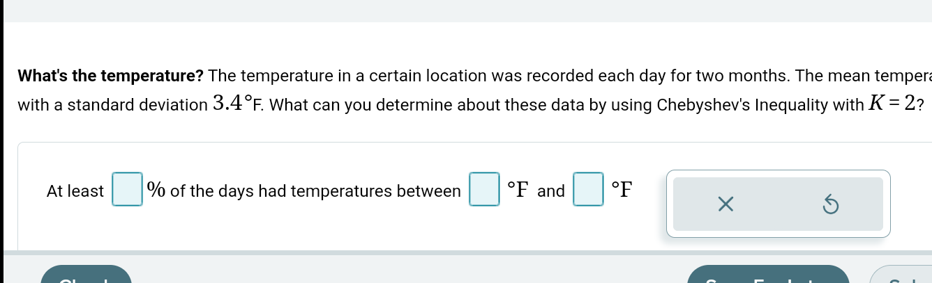 Solved Españo nperature? The temperature in a certain | Chegg.com