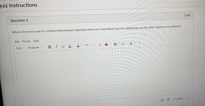 Solved Quiz Instructions Question 1 1 pts What is the term | Chegg.com
