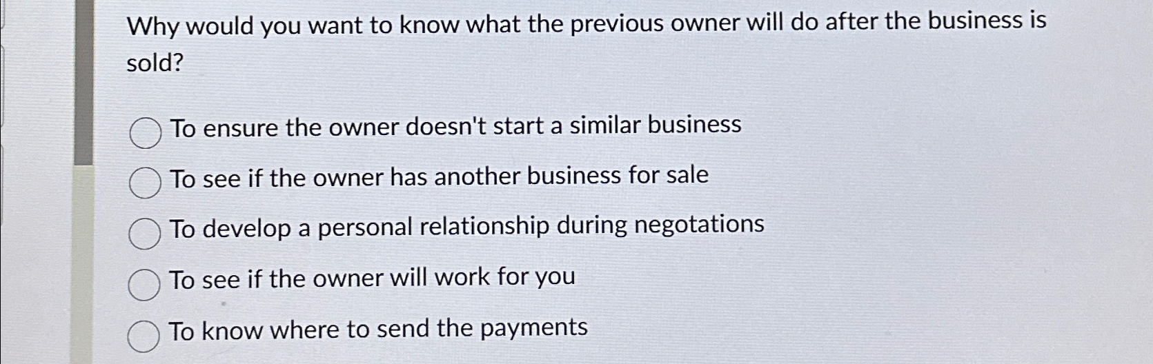 Solved Why would you want to know what the previous owner | Chegg.com