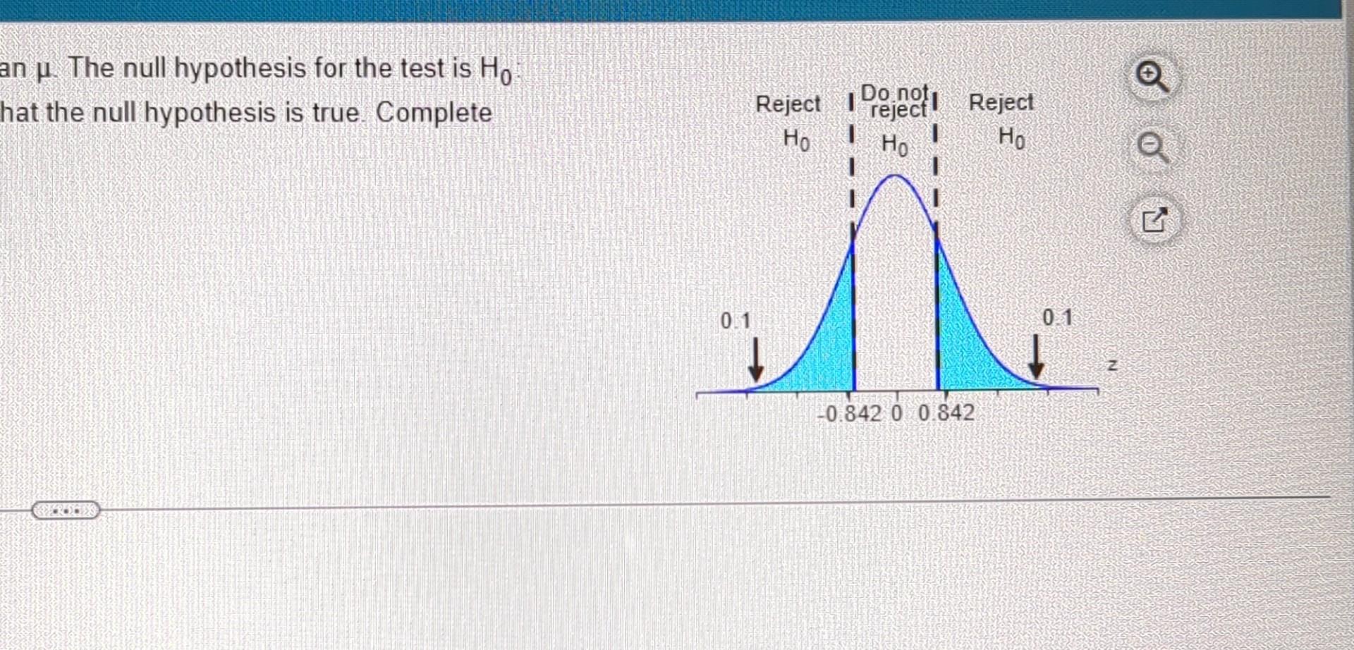 null hypothesis critical value calculator