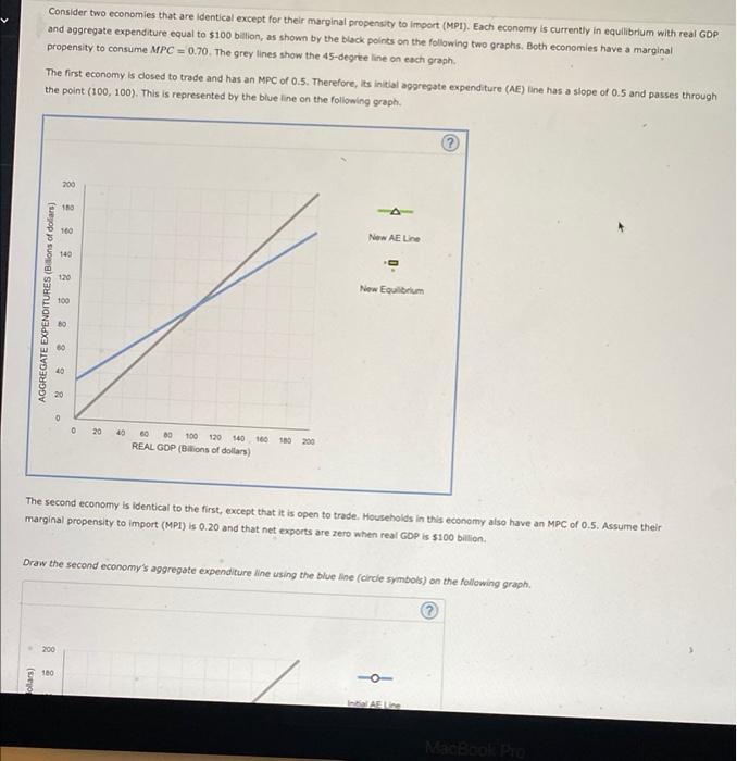 Consider two economies that are identical except for | Chegg.com