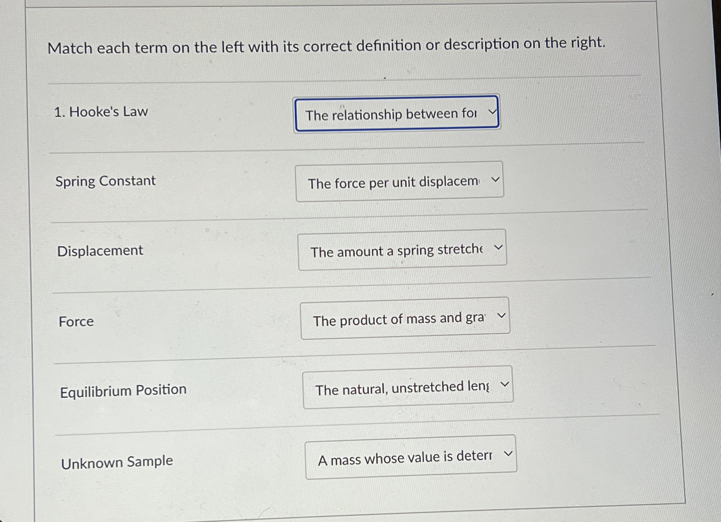 Solved Match each term on the left with its correct | Chegg.com