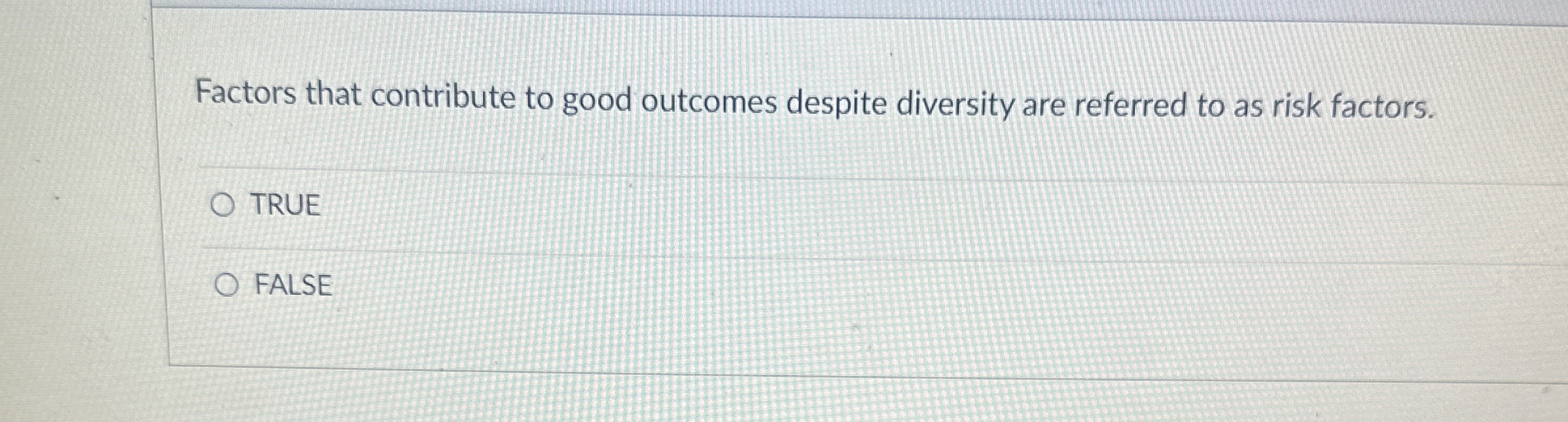 Solved Factors that contribute to good outcomes despite | Chegg.com