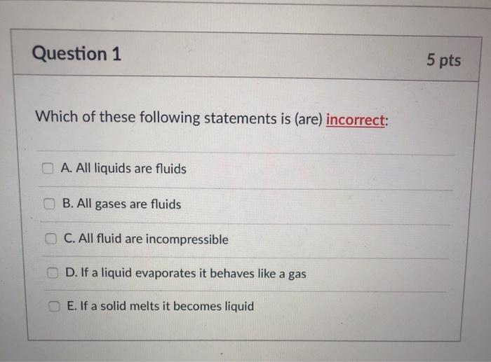Solved Question 1 5 pts Which of these following statements | Chegg.com
