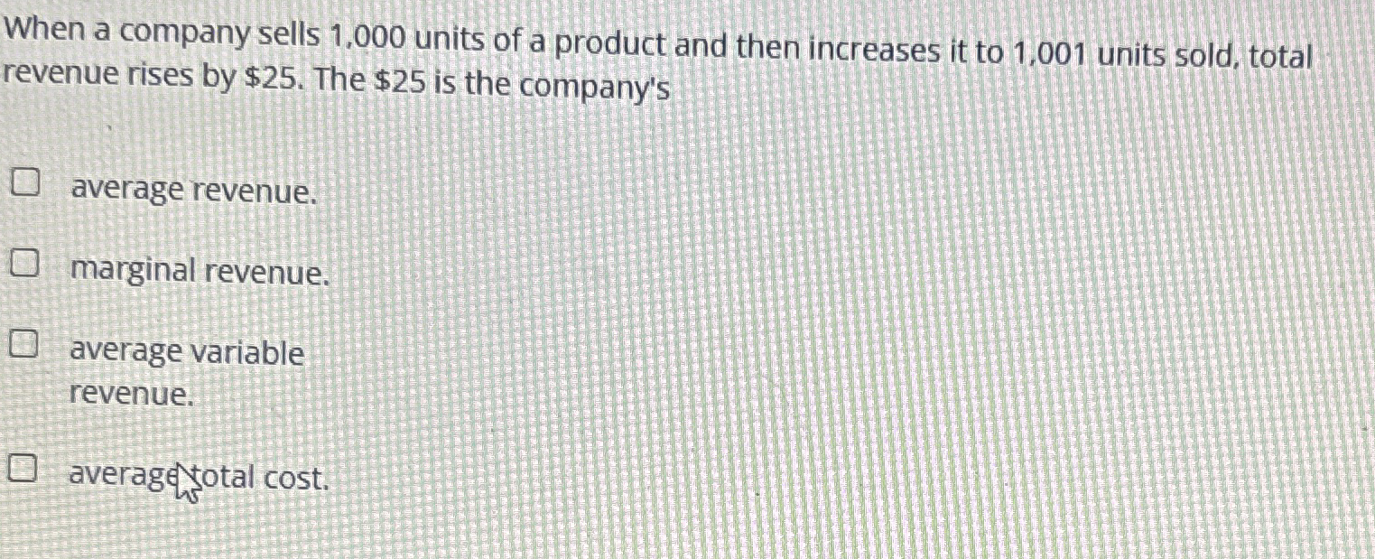 Solved When a company sells 1,000 ﻿units of a product and | Chegg.com