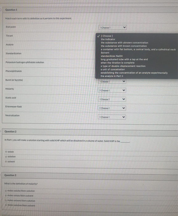 Solved Question 1 Match each term with its definition as it | Chegg.com