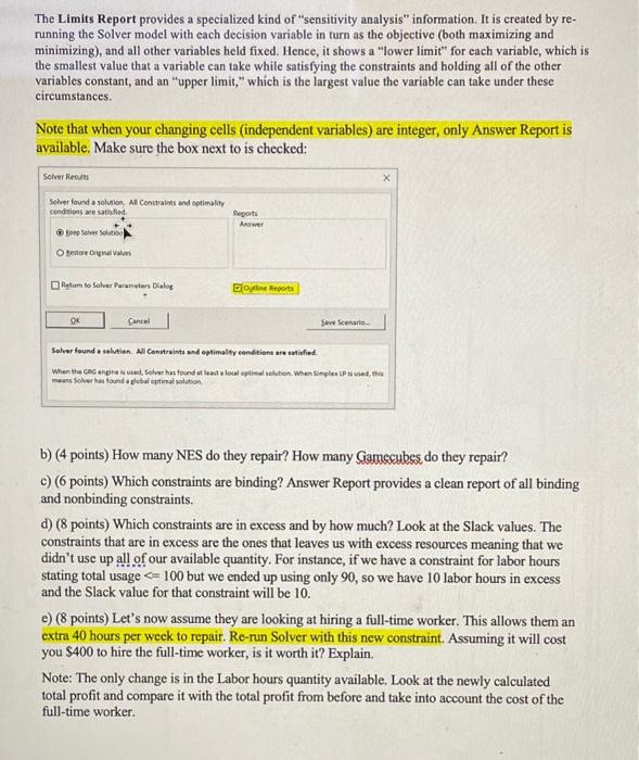 Exercise 1. Develop an Excel LP model of the | Chegg.com