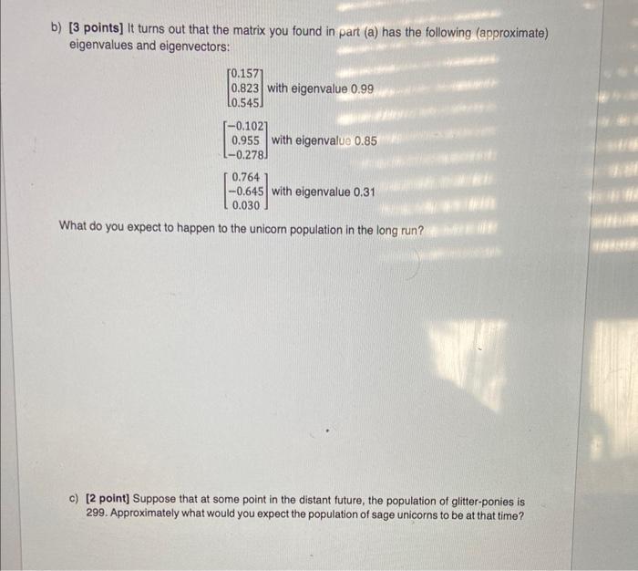 Solved The lifespan of a unicorn can be divided into three