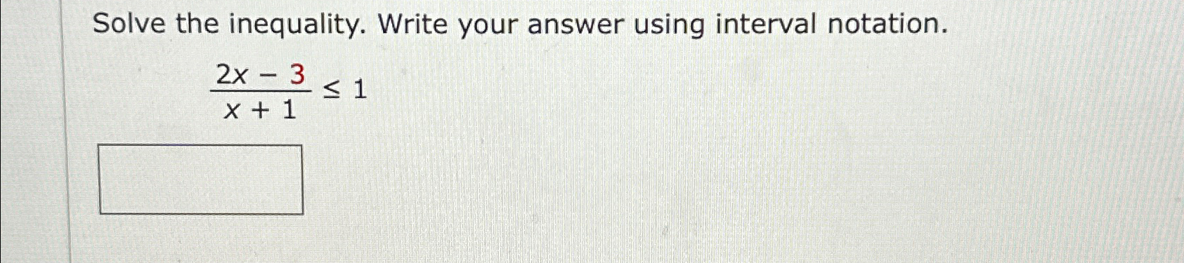 Solved Solve the inequality. Write your answer using | Chegg.com