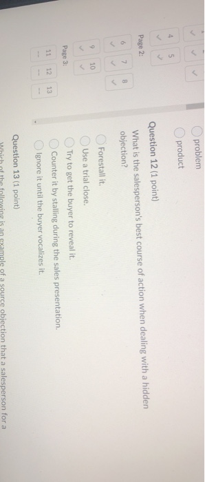 Solved problem product 4 5 Page 2: Question 12 (1 point) | Chegg.com
