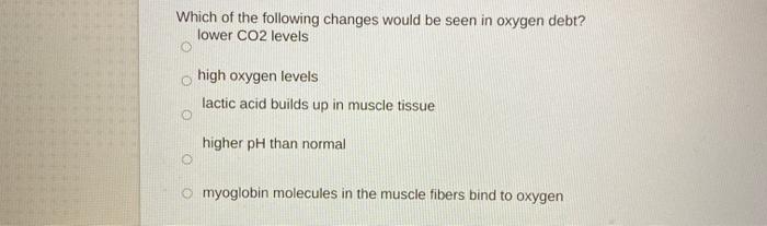 Solved Which of the following changes would be seen in | Chegg.com