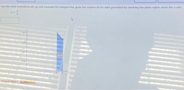 Solved about the x-axis use the shell method to evaluate the | Chegg.com