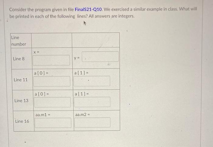 Solved public class LectureExClass public static void | Chegg.com