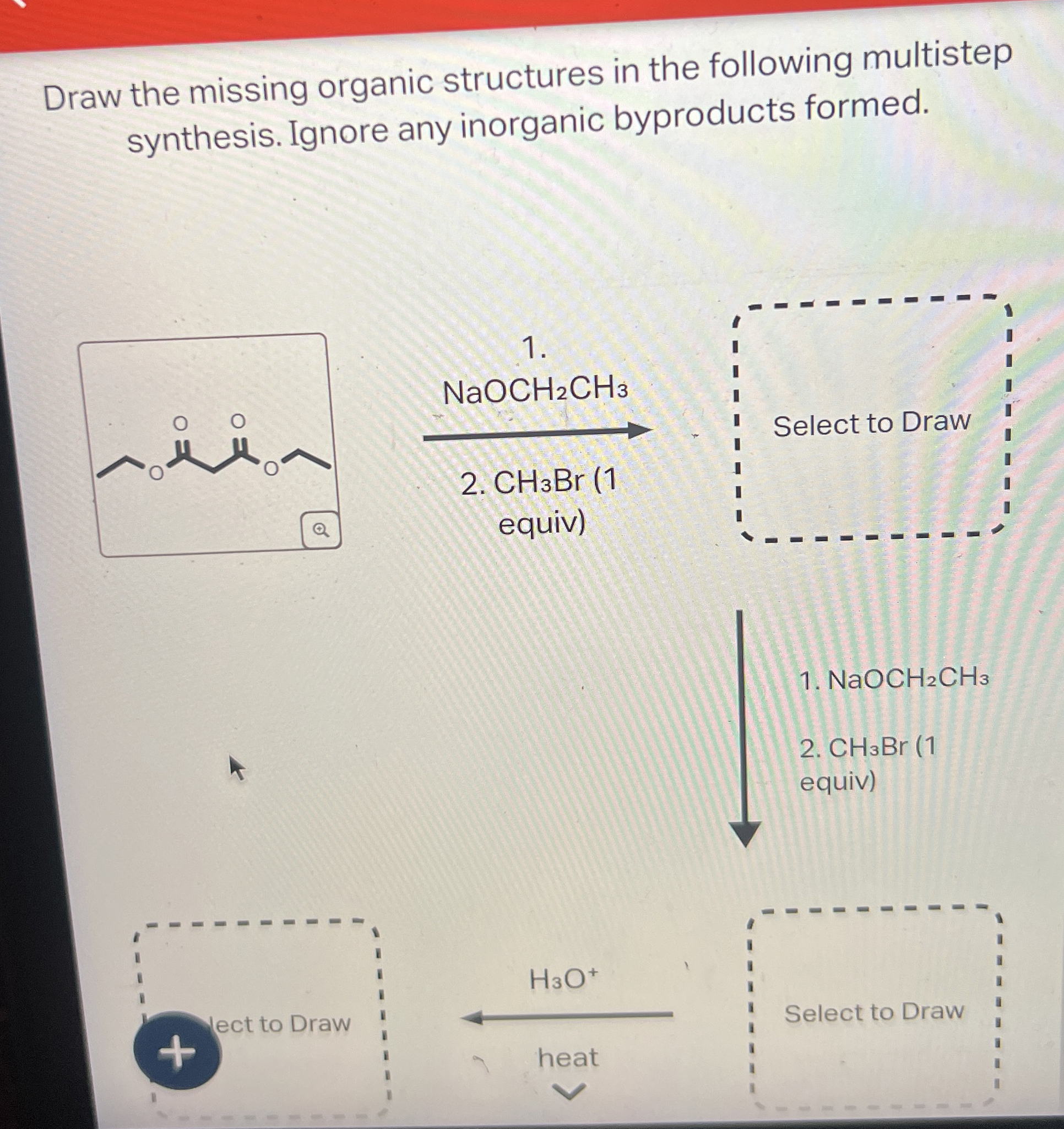 Solved Draw the missing organic structures in the following | Chegg.com