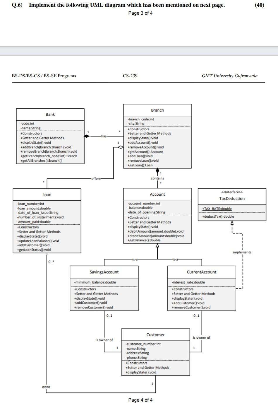 Solved Note Only java language use. Note Only java oop | Chegg.com