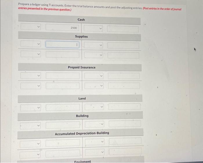 Solved how do i solve this? please prepare a ledger using | Chegg.com