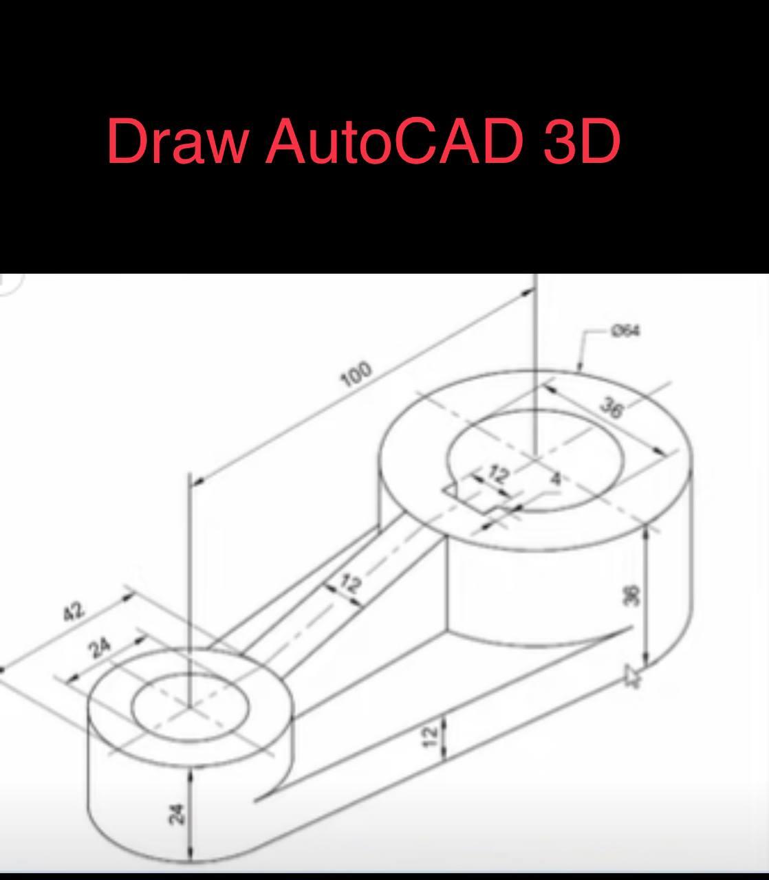 How would you do this 3d piece on Autocad? - Quora
