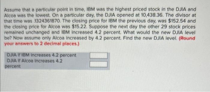 Solved Assume that a particular point in time, IBM was the | Chegg.com