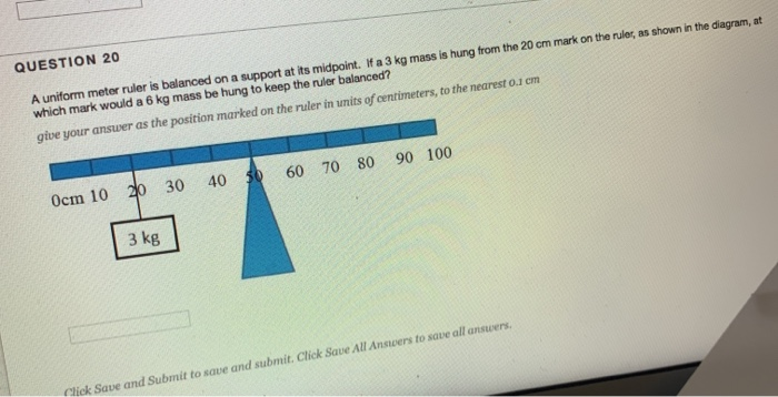 Solved The Figure Shown Below Is A Uniform Meter Stick, 55% OFF