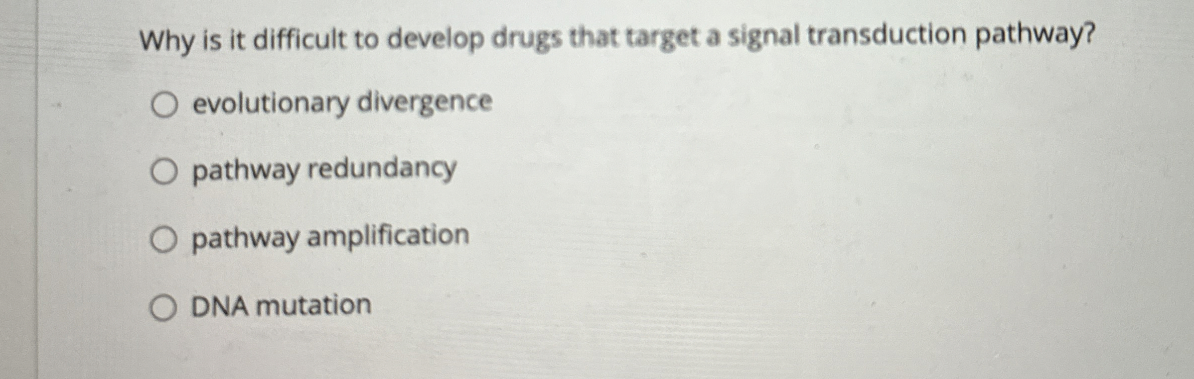 Solved Why is it difficult to develop drugs that target a | Chegg.com
