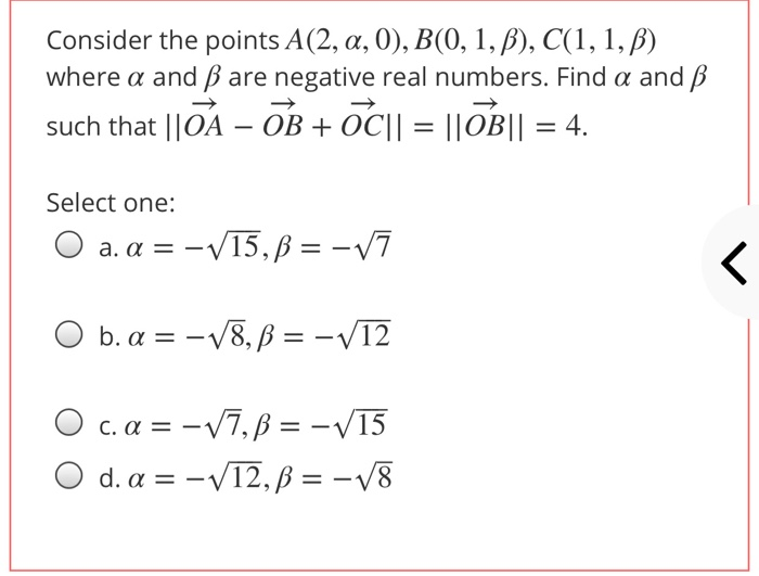 Solved Consider The Points A 2 A 0 B 0 1 Ss C 1 1 Chegg Com