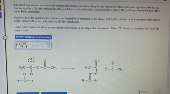 Solved The Wohl degradation is a series of reactions that | Chegg.com