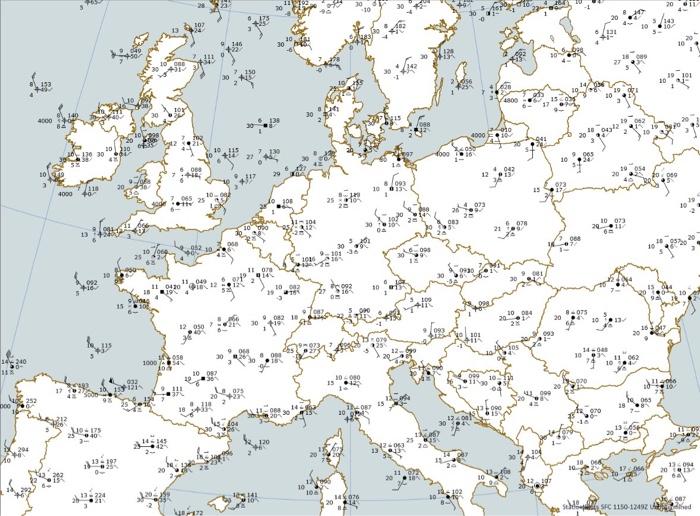 Assignment description: Complete a meteorological map | Chegg.com