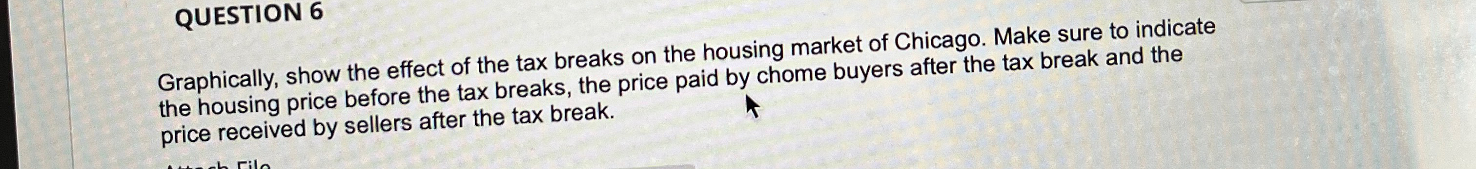 Solved QUESTION 6Graphically, show the effect of the tax | Chegg.com