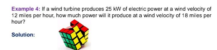 Solved Example 4: If a wind turbine produces 25 kW of | Chegg.com