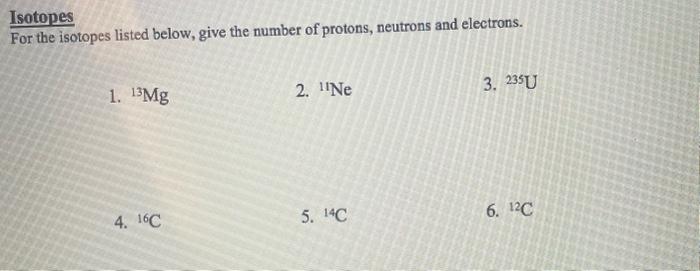 how to find the number of electrons in isotopes