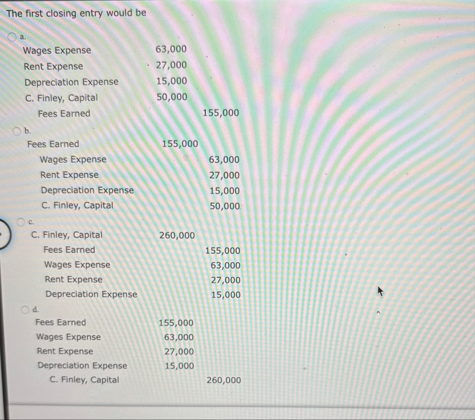 The first closing entry would be ﻿a.\table[[Wages | Chegg.com