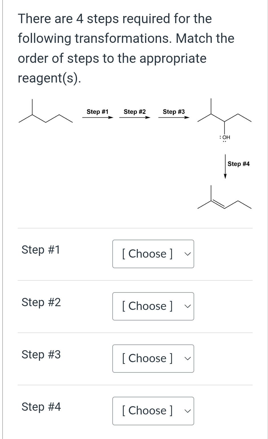Solved There are 4 ﻿steps required for the following | Chegg.com